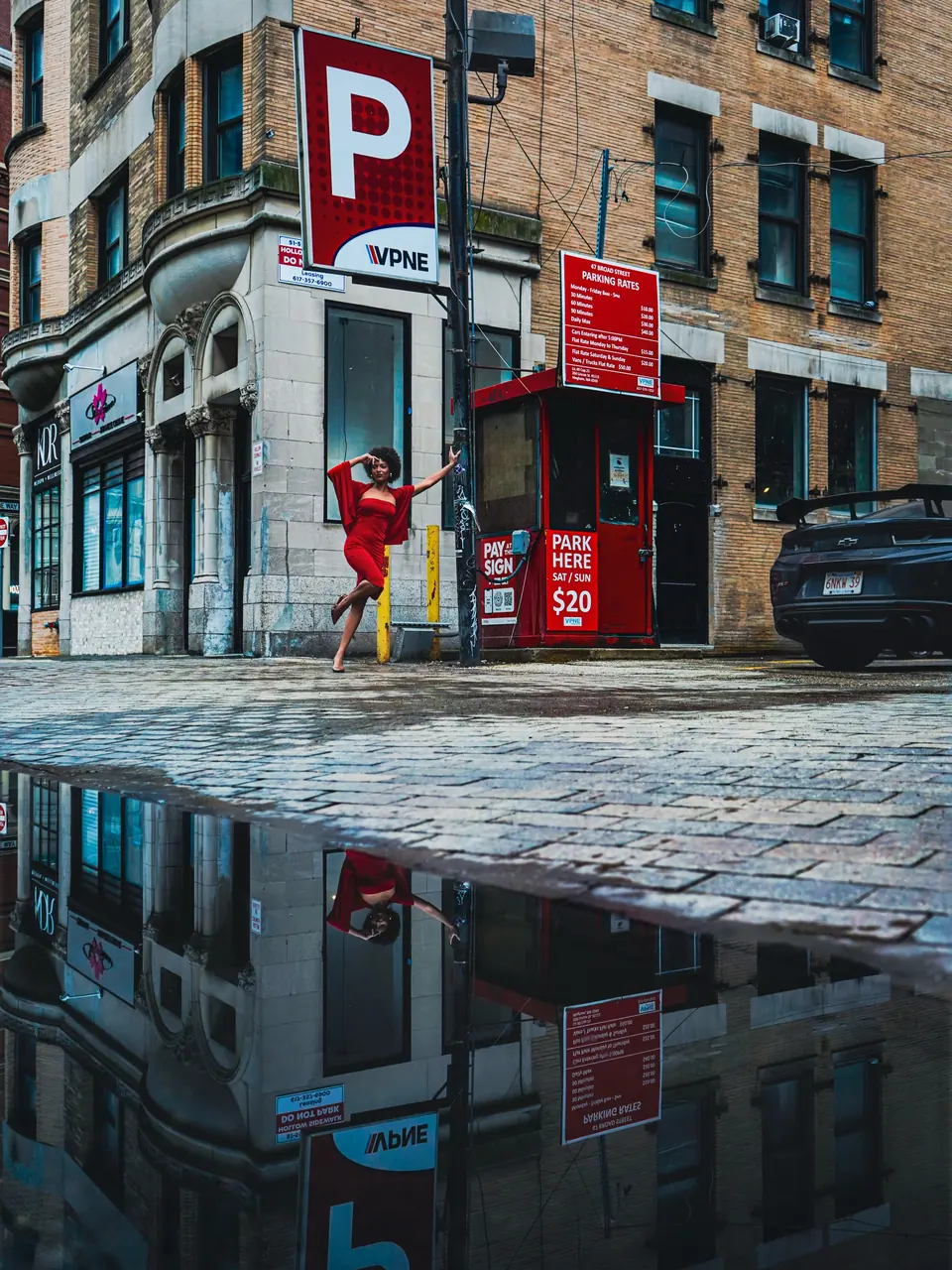 Boston gave me a puddle and a dancer in red.