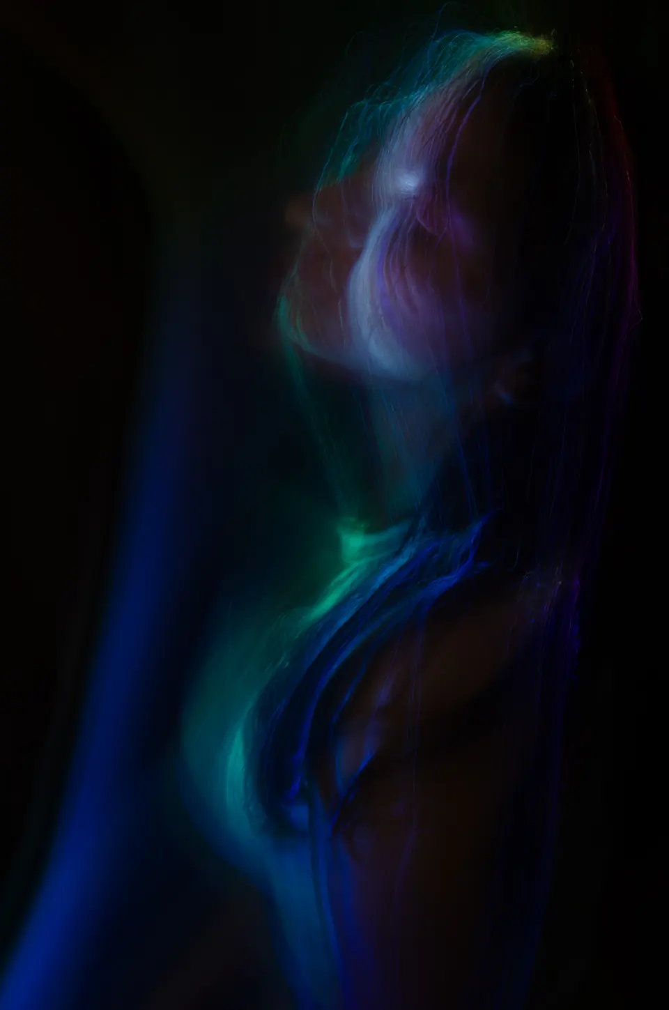 Light-painting a portrait — she held still, the light didn't.