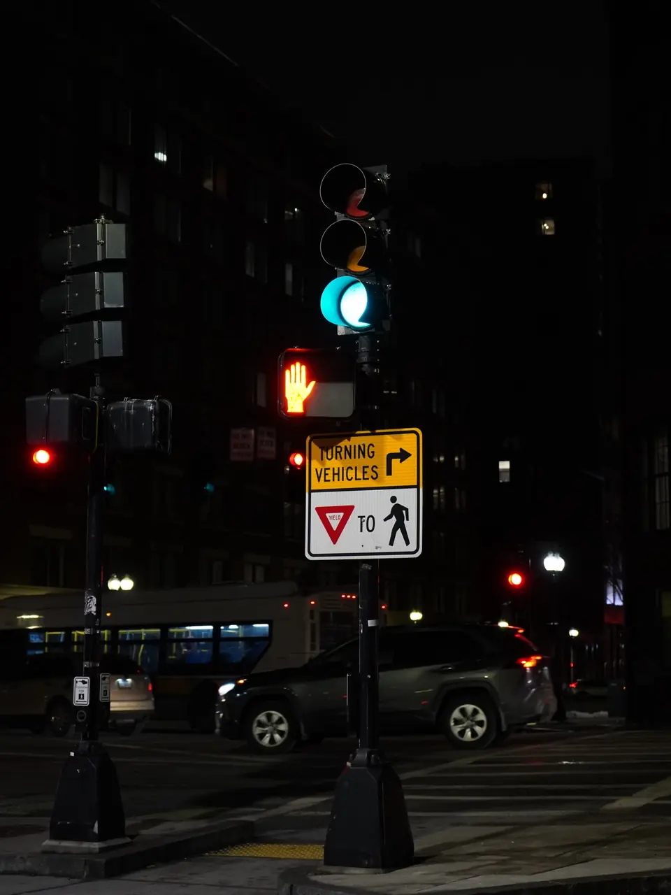 Photo-walkers turned night-crawlers. The red light held us there.